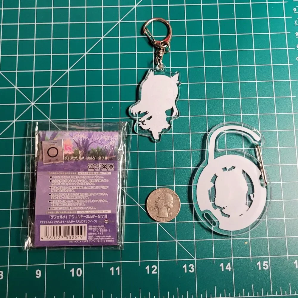 Mejiro McQueen - Uma Musume Keychain & Carabiner 3pc Set